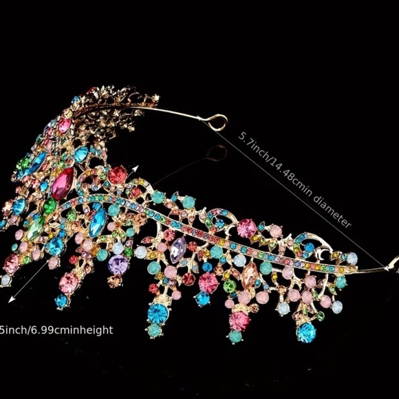 Multicolor Gemstone‎ Tiara